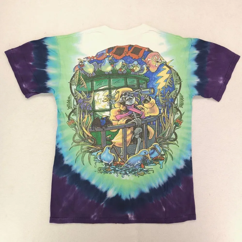 Grateful Dead Band Liquid Blue Short Sleeve Graphic T Shirt Mens Size S Blue - Picture 9 of 9